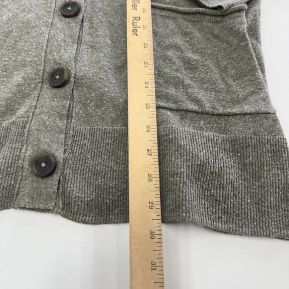 Madewell Cardigan Women Medium Grey Summersoft‎ Maysfield Button Up Sweater - Picture 8 of 9
